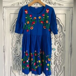 Riviera Sun Embroidered Dress